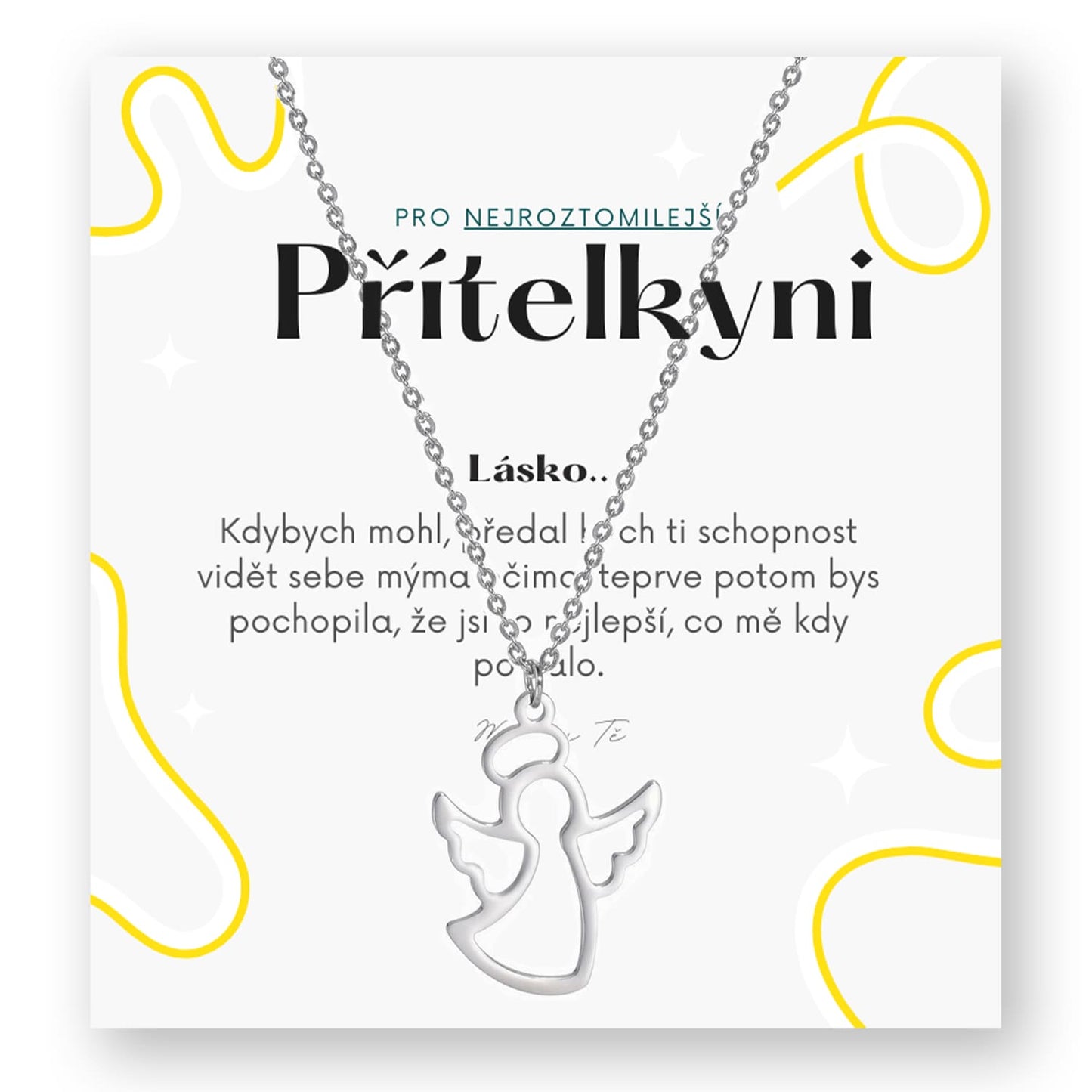 Sada pro přítelkyni/manželku - Andílek řetízek