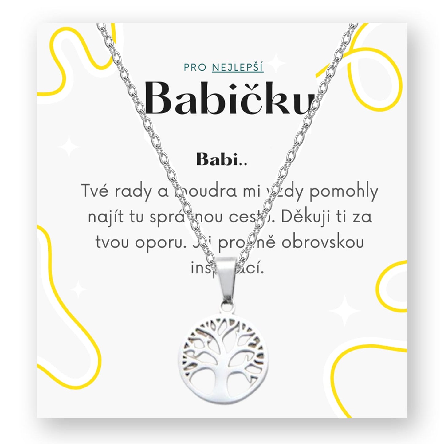 Sada pro babičku - Strom života řetízek