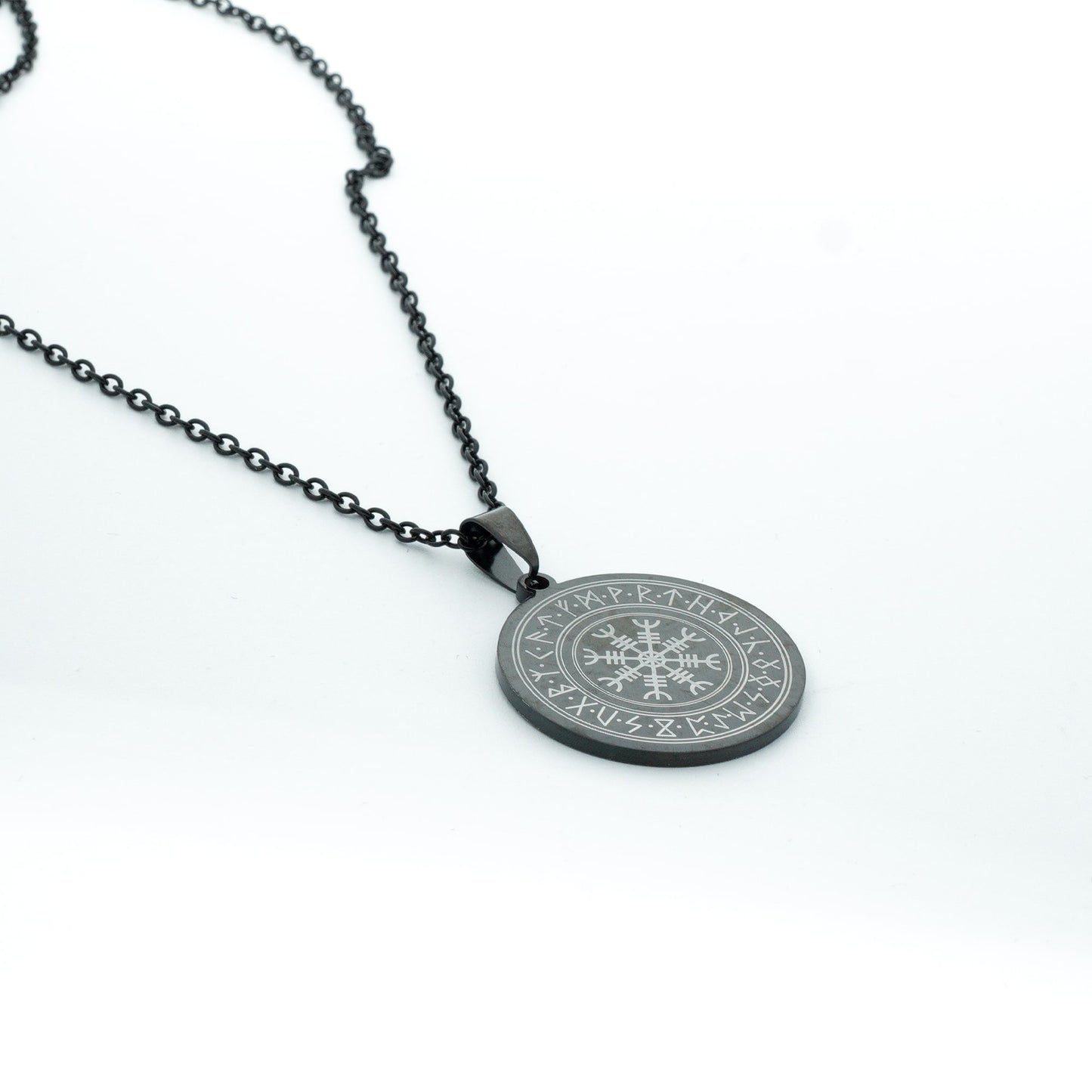 Vikingský řetízek kompas s runami