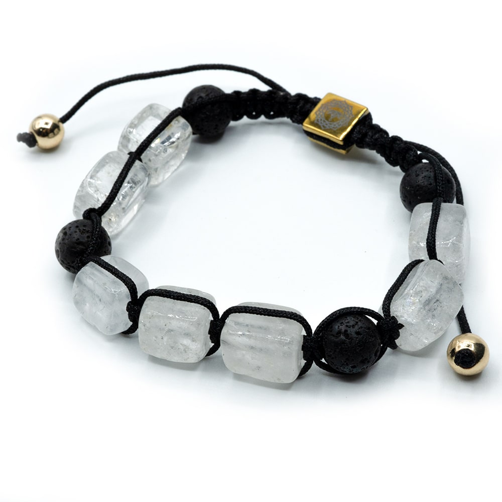 náramek s bílými krystaly