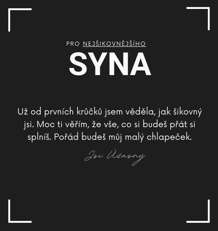 Sada pro syna - Řetízek křížek střední