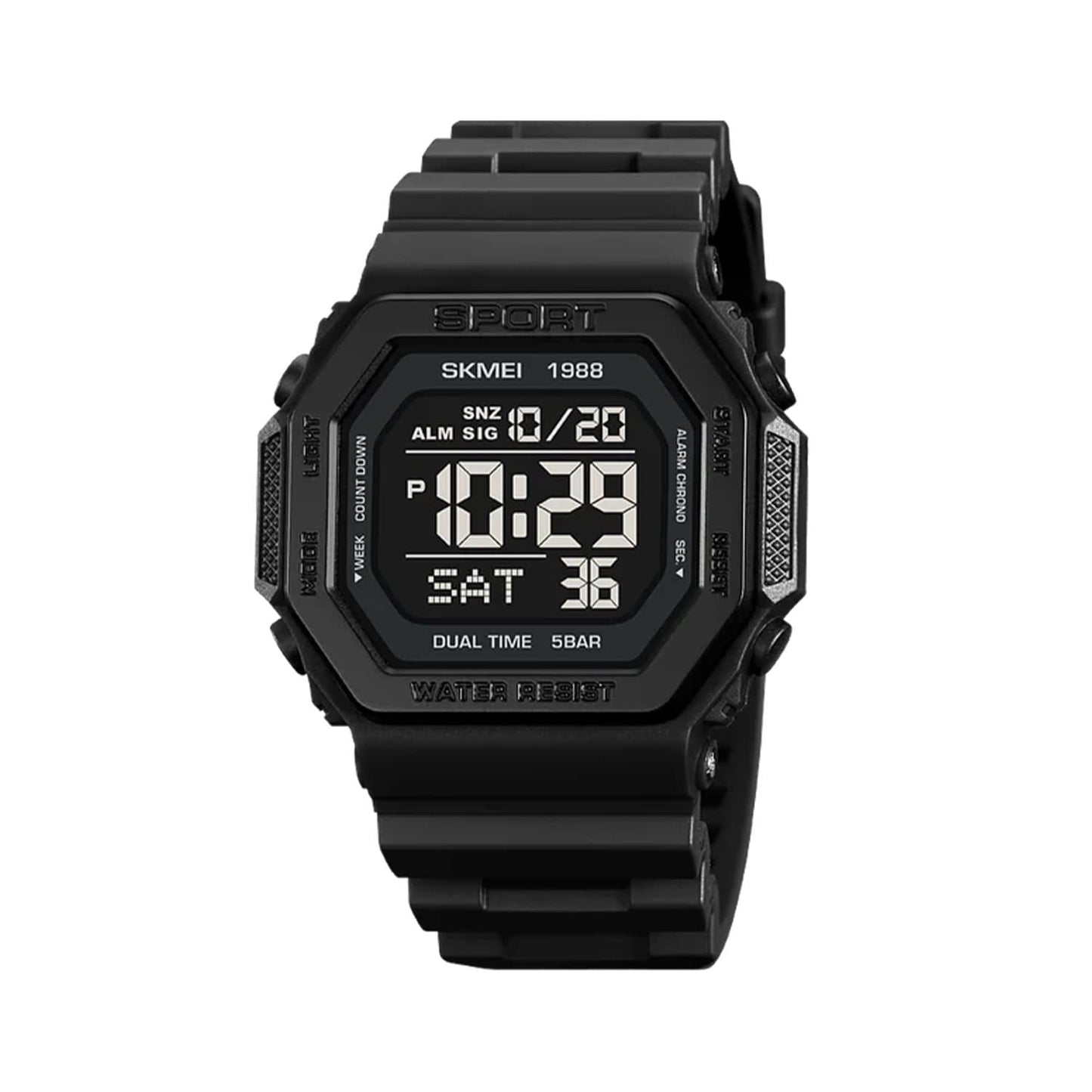 Černé Simple hodinky - sport