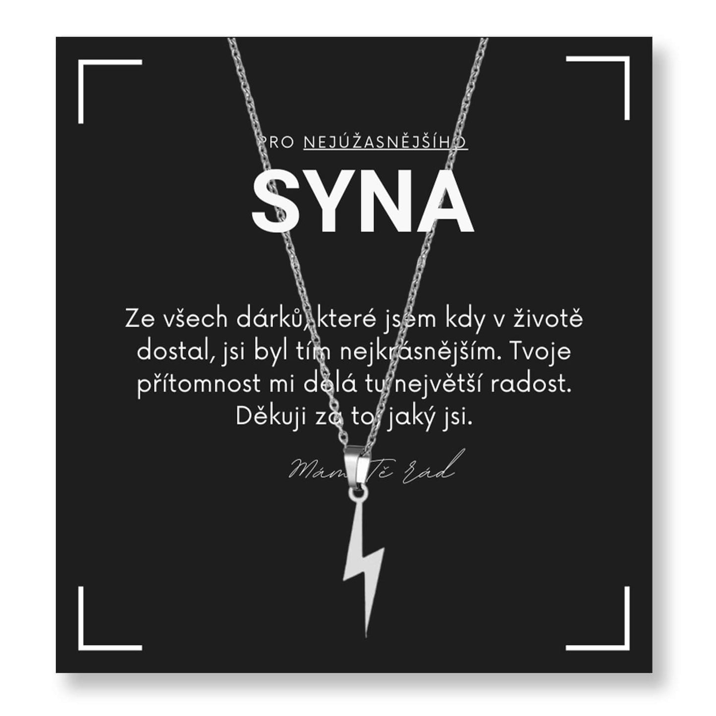 Sada pro syna - Řetízek blesk