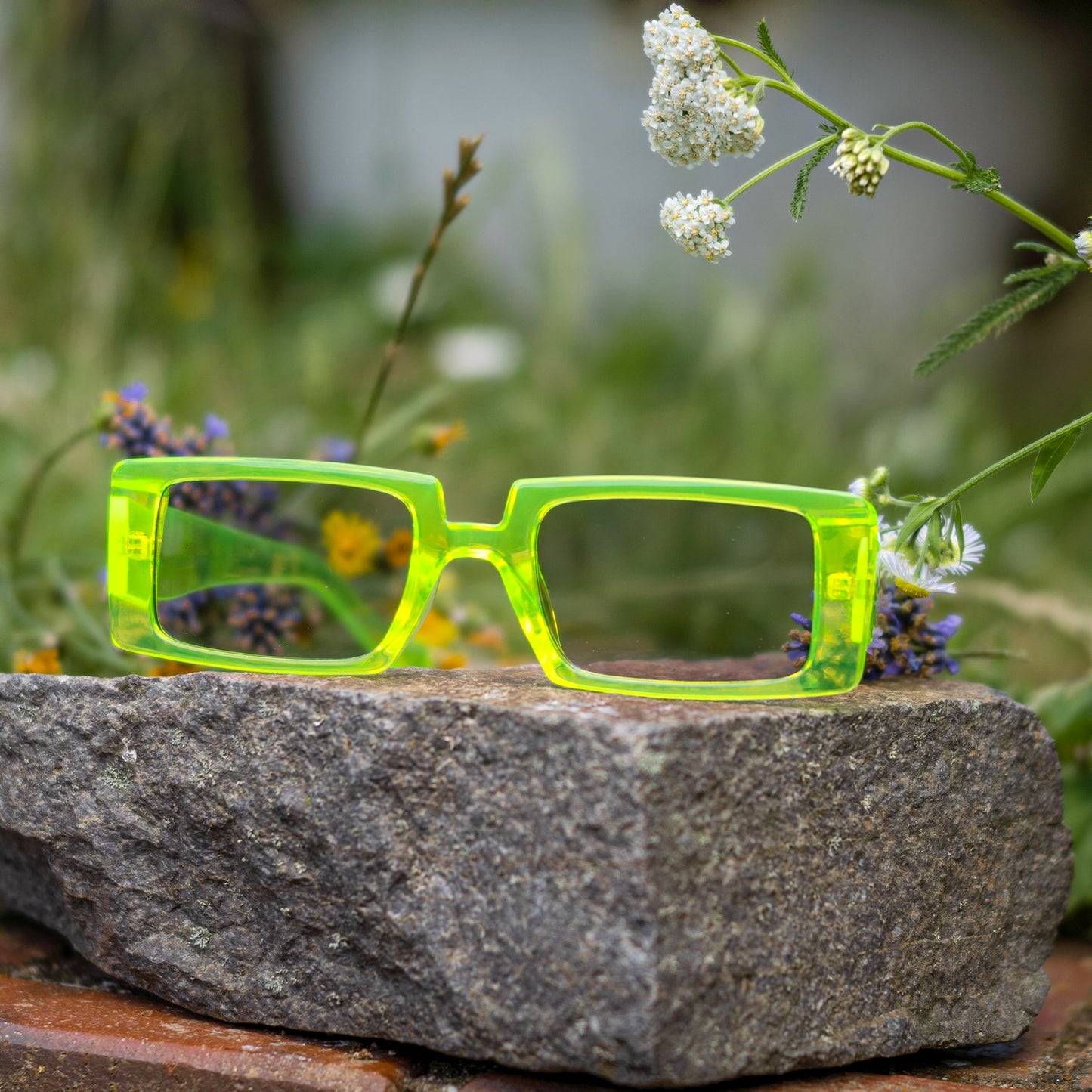 Hranaté barevné brýle - Flex