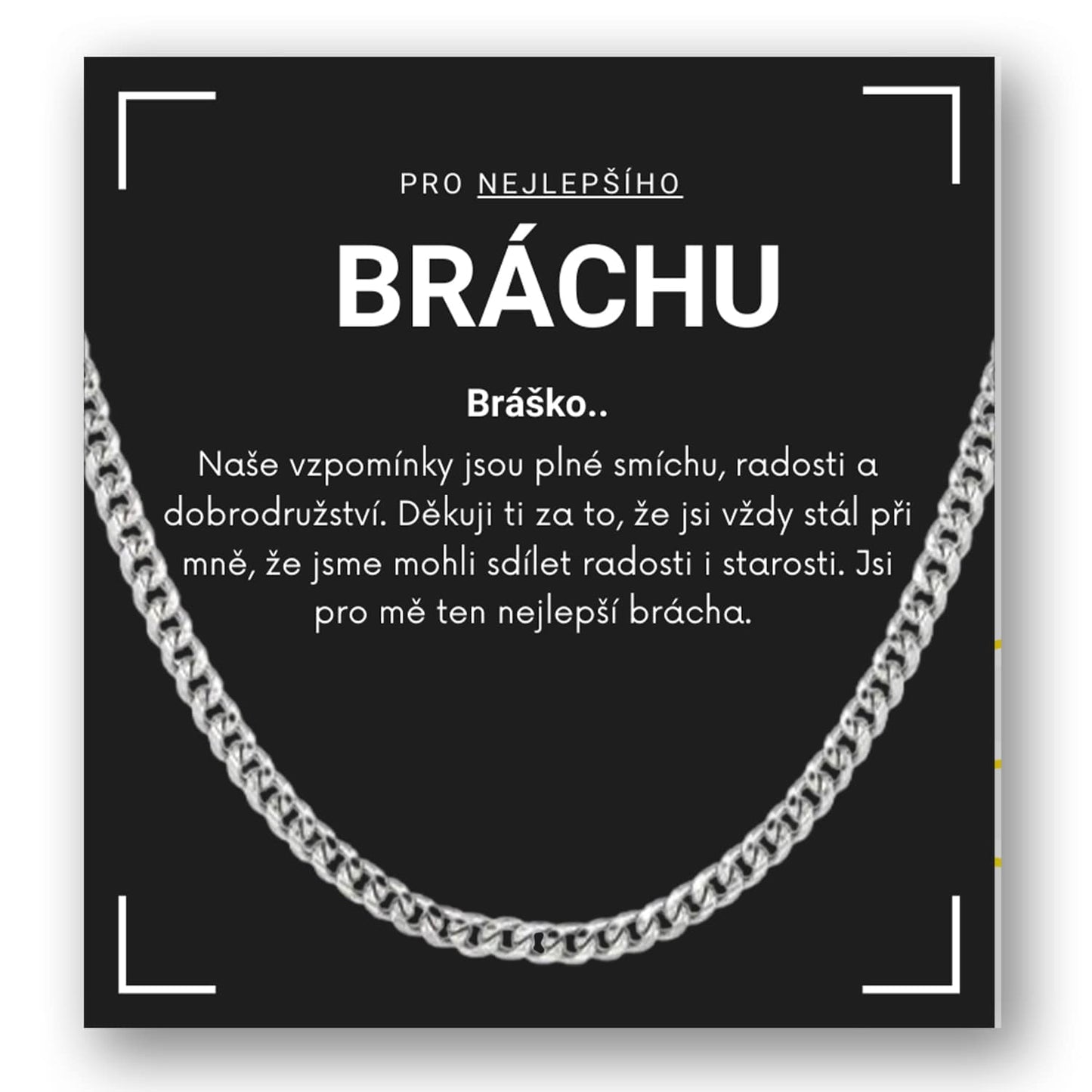 Sada pro bratra - Classic náhrdelník