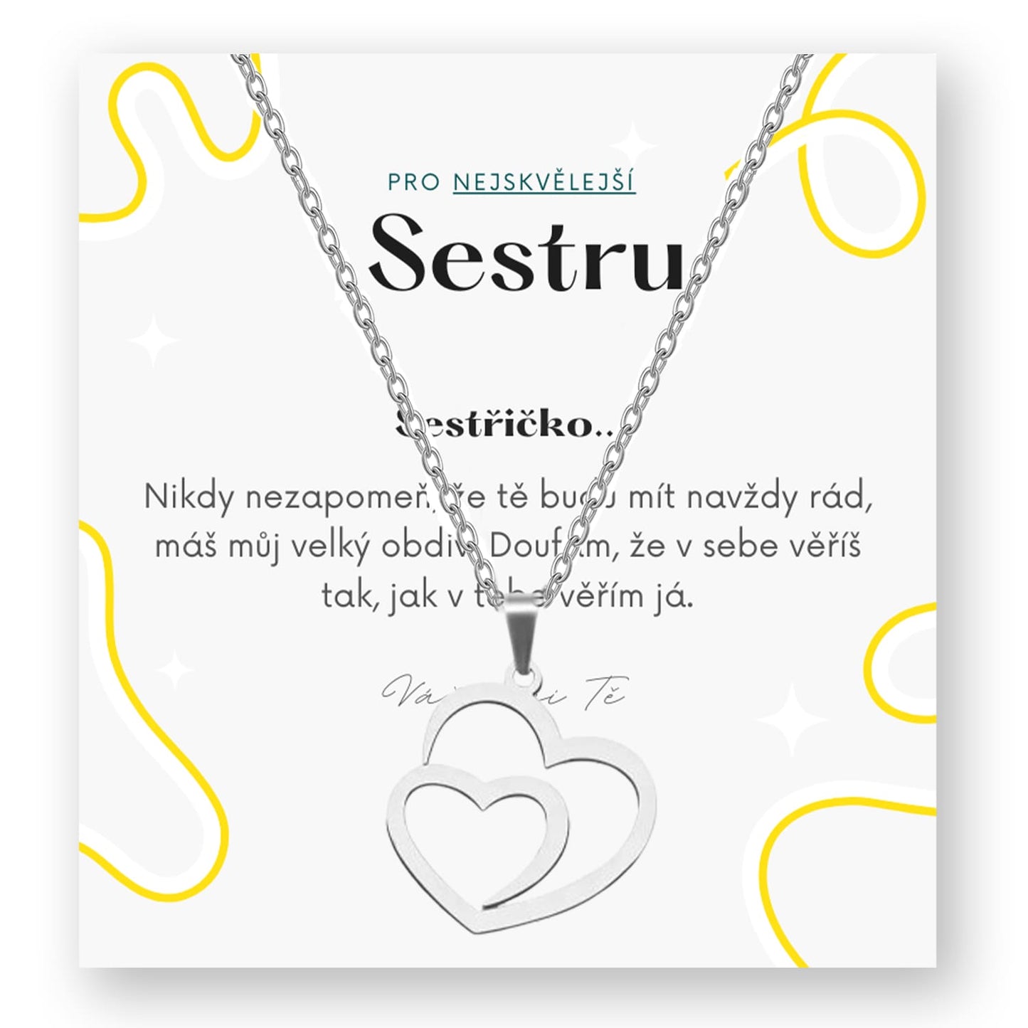 Sada pro sestru - Dvojité srdíčko