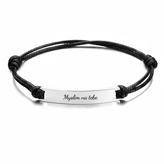 Dámský náramek s textem