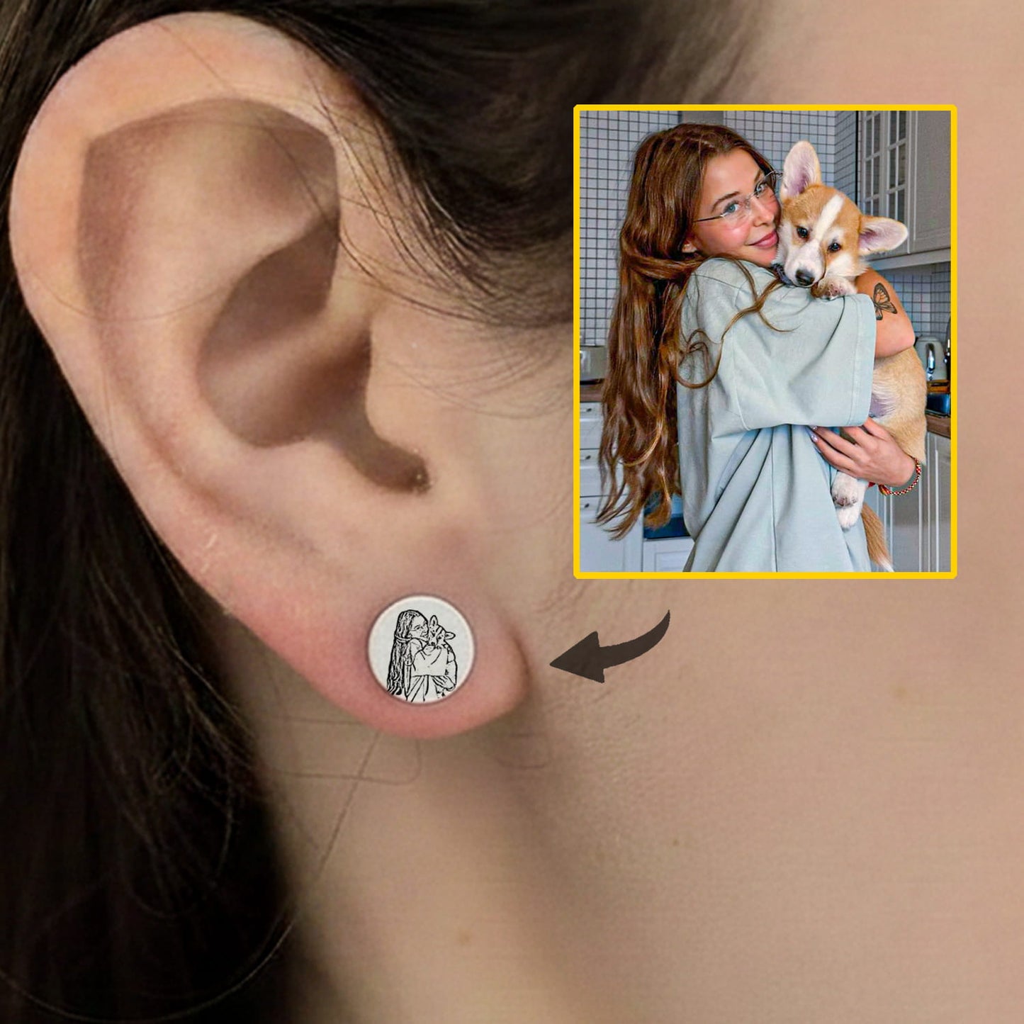 Vlastní falešný tunel s obrázkem či textem