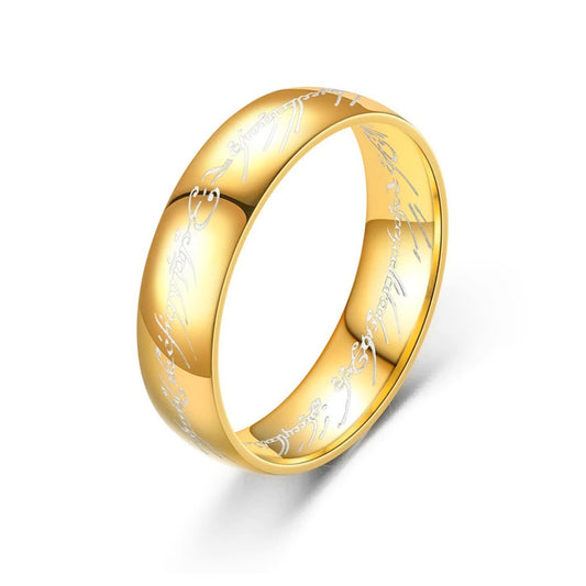Prsten z Pána prstenů chirurgická ocel