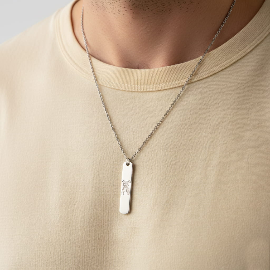 Řetízek s vlastním textem nebo obrázkem