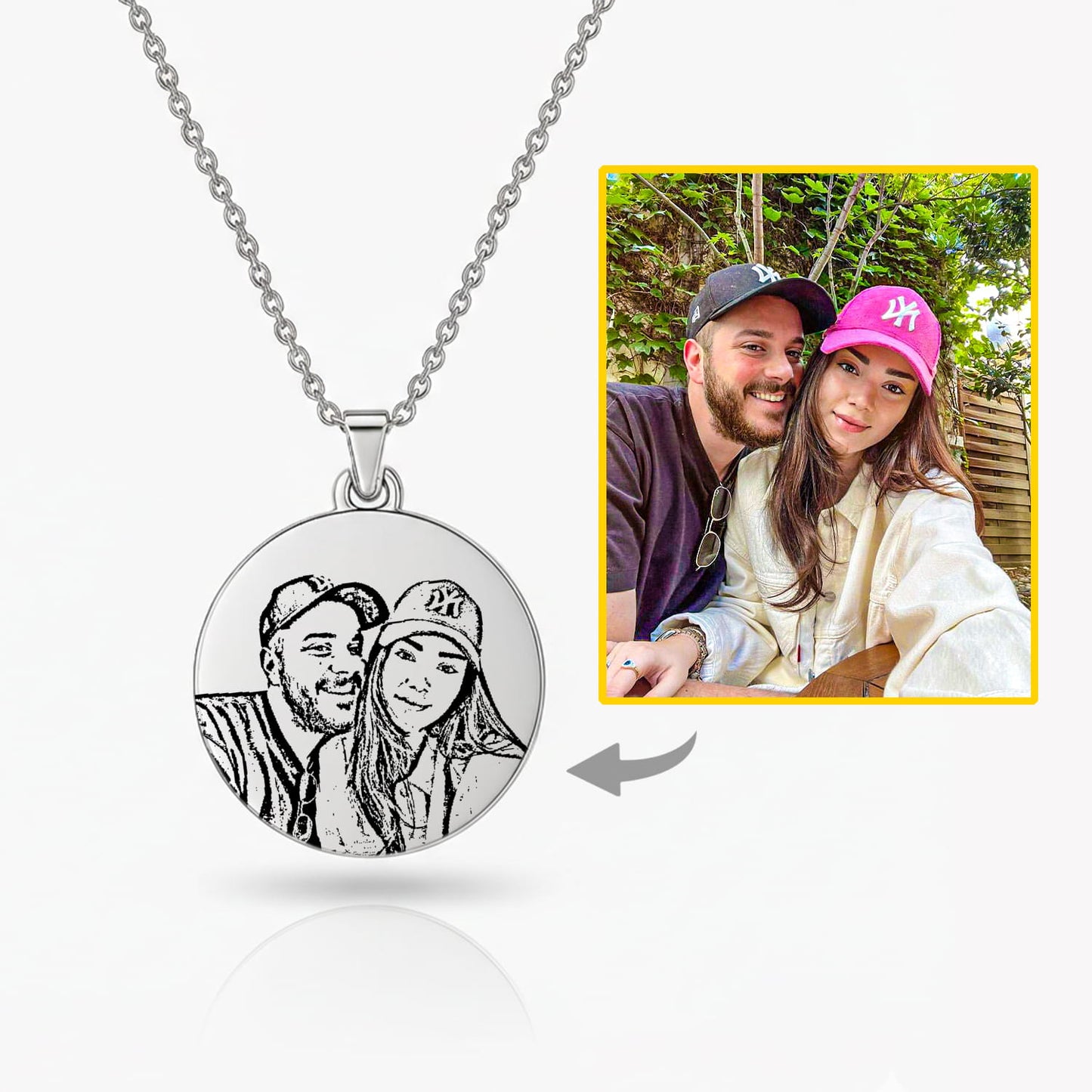 Jemný řetízek s vlastním obrázkem či textem