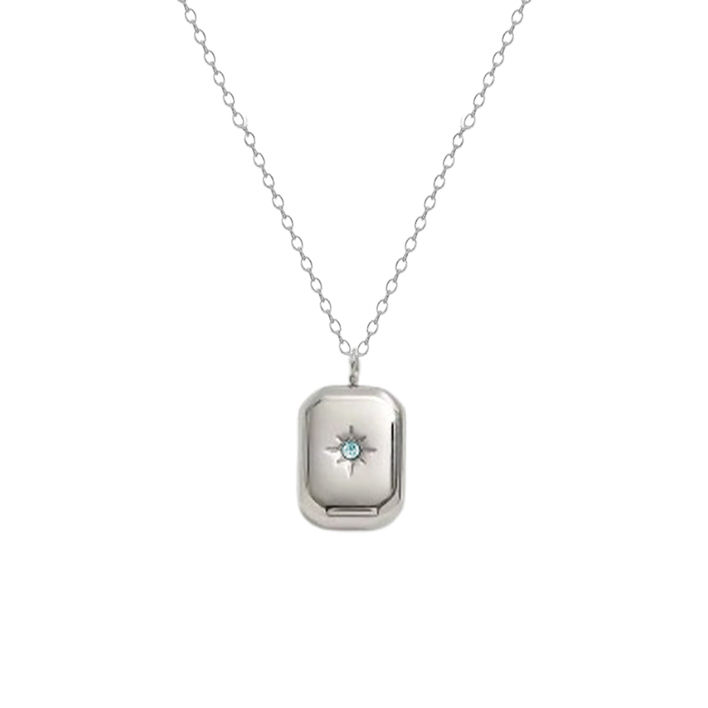 Sada pro sestru - Square silver řetízek