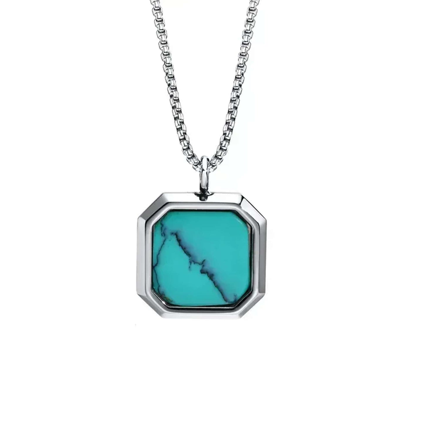 tyrkysový náhrdelník s minerálem