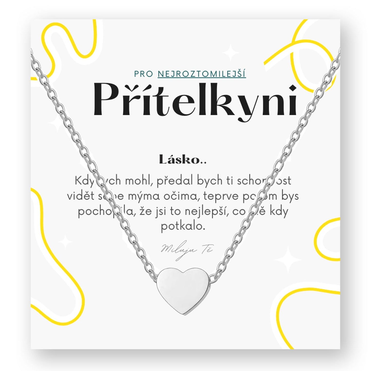 Sada pro přítelkyni/manželku - Řetízek se srdíčkem