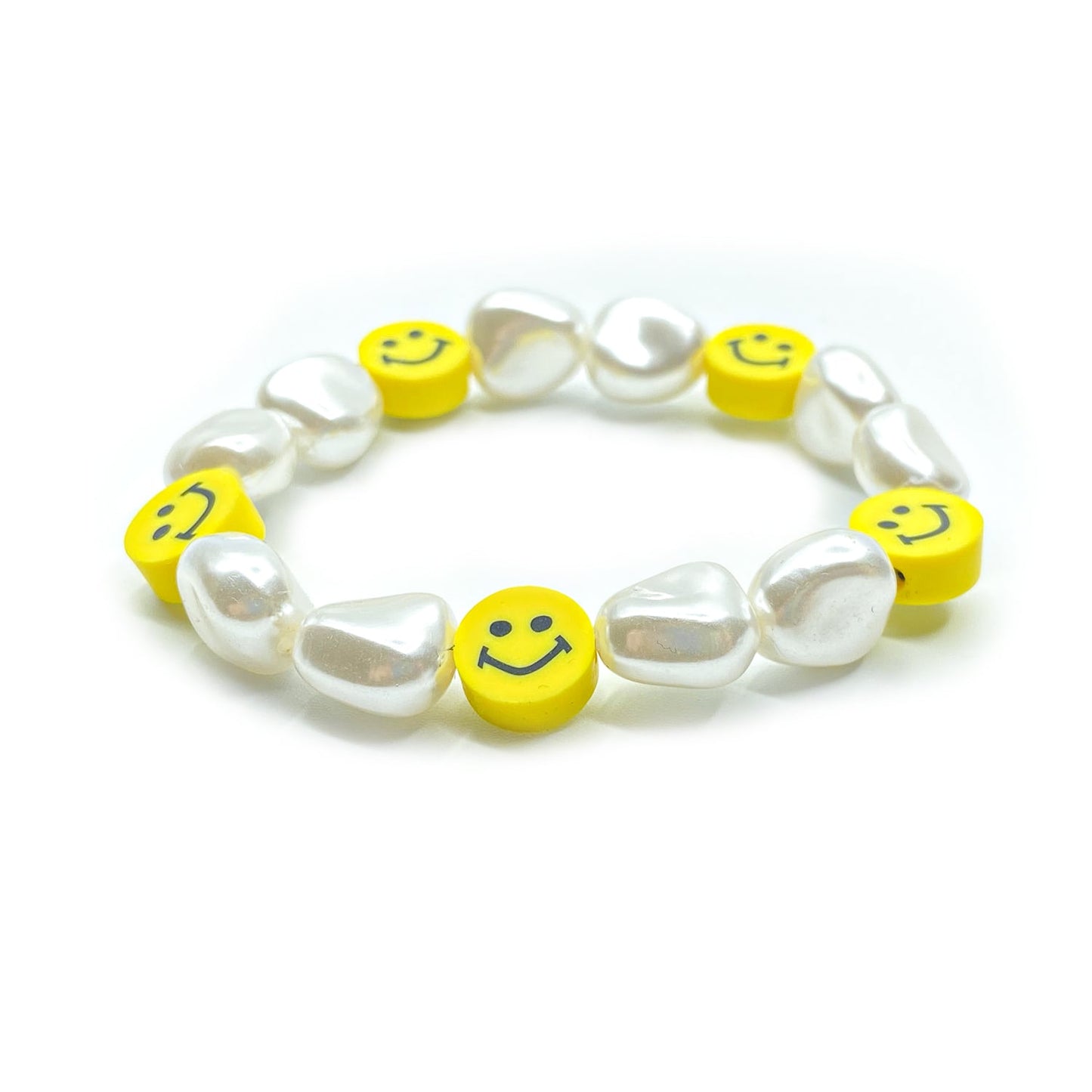Perlový náramok Smiley