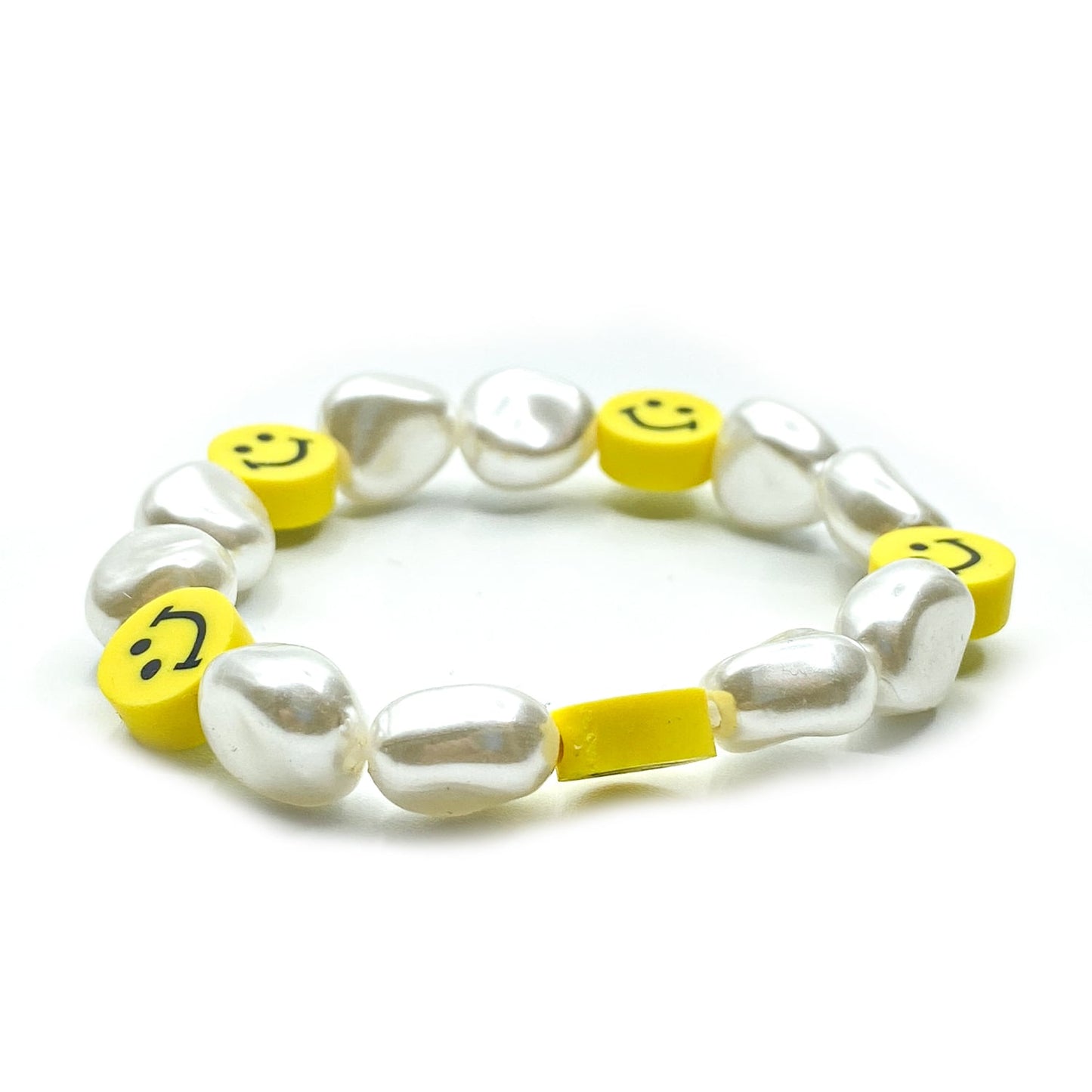 Perlový náramok Smiley